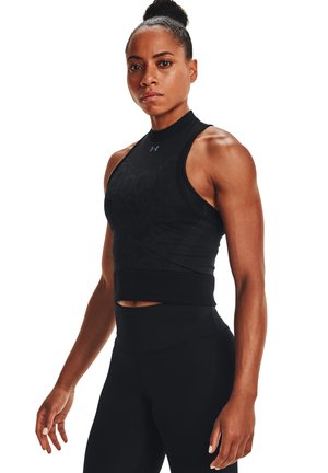 RUSH SEAMLESS CROP - Top - black