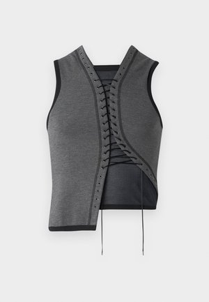 NANCY - Veste sans manches - grey/navy/black
