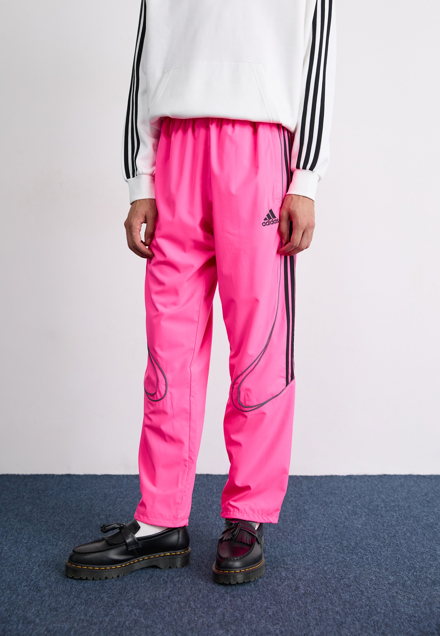 Pantalon De Jogging Homme Décontracté - Tissu Doux Extensible, Coupe Classique, Taille élastique Avec Cordon (Rose, L)
