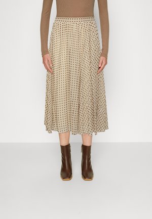 KNIFE PLEAT MIDI SKIRT - Pleated skirt - white
