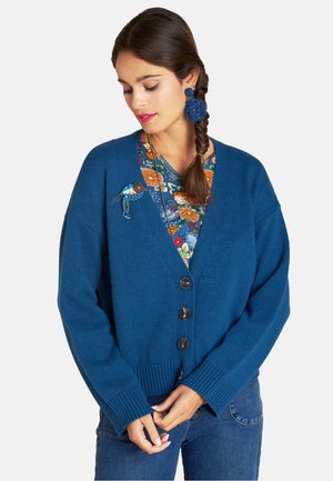 AMPLE   - Strickjacke - petrole