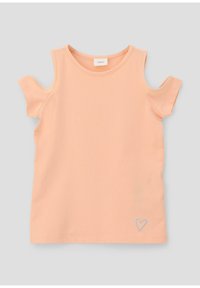 s.Oliver MIT CUT-OUTS - T-shirt basic - papaya