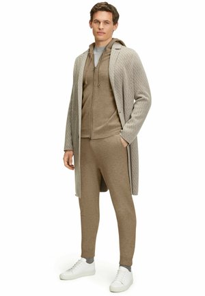 FALKE Luxury Hooded Zip jacket - Strickjacke - camel