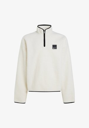 Karl Lagerfeld Jeans, BOXY HALF-ZIP - Поларен пуловер - egret