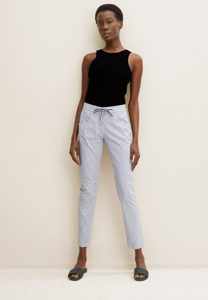 Trousers - blue stripe pants