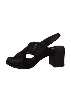 KOMFORT CANNES 1845 - Sandalen met plateauzool - black