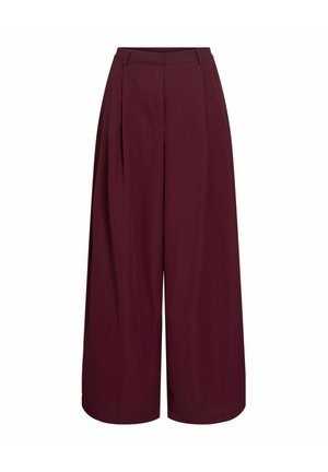VILA, WIDE-LEG TROUSERS VILEE - Pantalon classique - winetasting