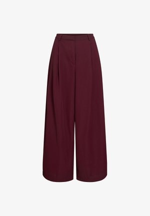 VILA, WIDE-LEG TROUSERS VILEE - Pantalon classique - winetasting
