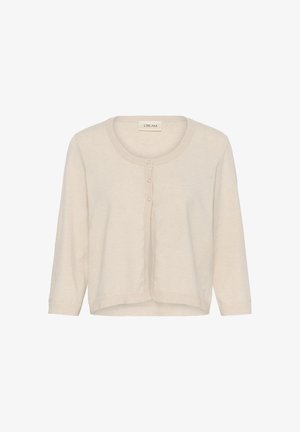 Cream, CRDELA BOLERO - Kardigan - oat melange