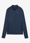 LONG SLEEVE CYCLE JERSEY WITH FULL ZIP & BACK POCKET - Camisola de ciclismo - dark blue