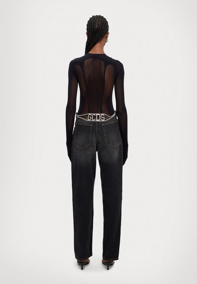 GCDS SEAMLESS LONG SLEEVES BODY - Top s dlouhým rukávem - nero