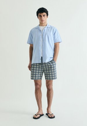 Scalpers, SCALPERS INDIGO GEOMETRIC BEACH TROUSER - Zwemshorts - navy