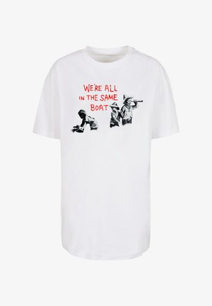 Merchcode, BRANDALISED - IN THE SAME BOAT - T-Shirt print - white