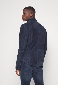 Goosecraft WYATT  - Casaco de couro - midnight