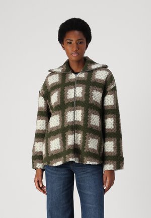 Samsøe Samsøe TESS OVERSHIRT FULL ZIP - Summer jacket - abbey stone square