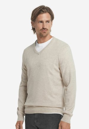 V-AUSSCHNITT  - Strickpullover - natürlich