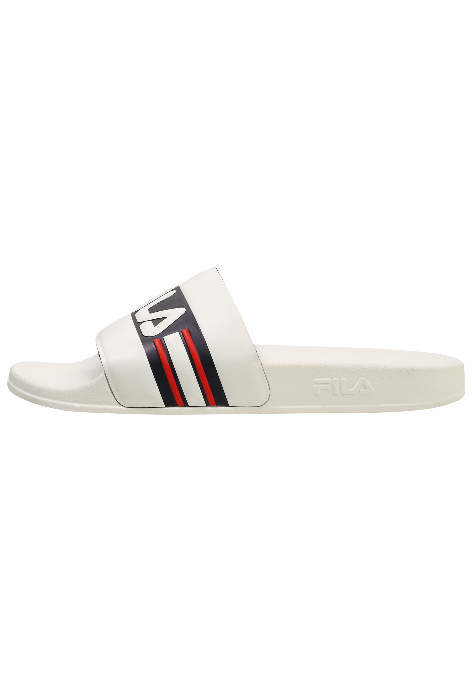 white fila slides