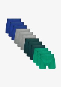 Niet geselecteerd, 3x deep teal 3x grey melange 3x blue 3x green