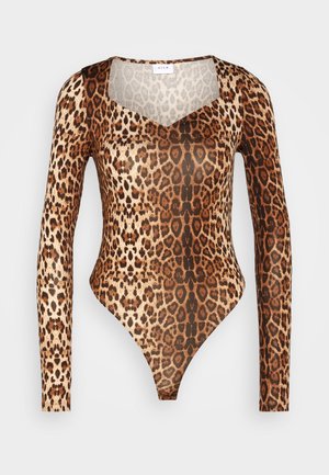 VILA VILEOA BODYSTOCKING - Maglietta a manica lunga - brown