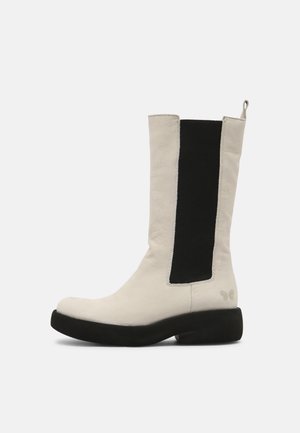 Stivali con plateau - white