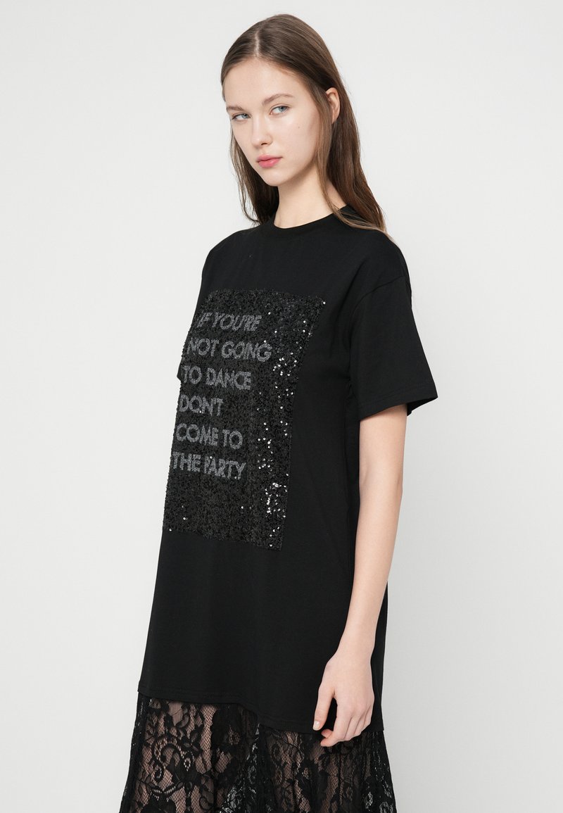 Never Fully Dressed DANCE SEQUIN CARA DRESS - Jersey dress - black -  Zalando.co.uk
