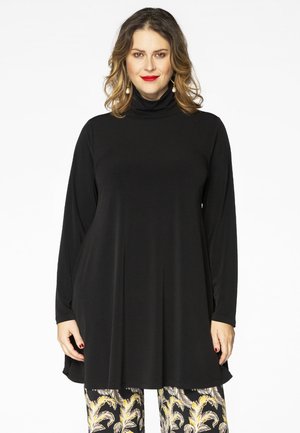 HIGH NECK - Longsleeve - black