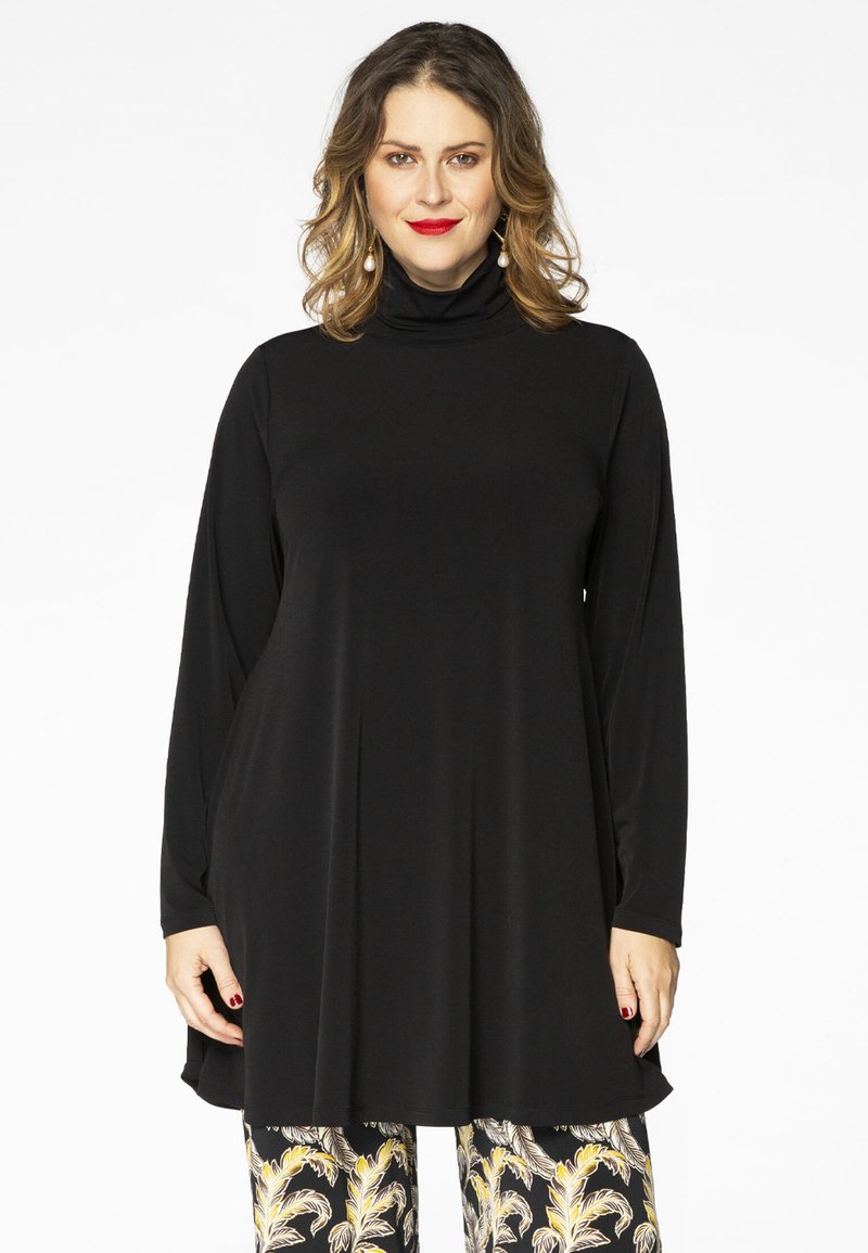 YOEK HIGH NECK - Langærmet T-shirt - black