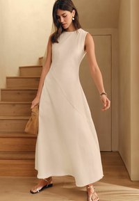 Next REGULAR FIT - SLEEVELESS - Haljina od trapera - ecru