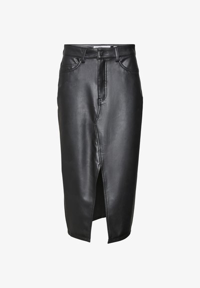 VMVERI CALF SKIRT - Jupe crayon - black