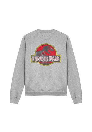 Universal Studios, JURASSIC PARK DISTRESSED LOGO - Sweatshirt - mottled light grey