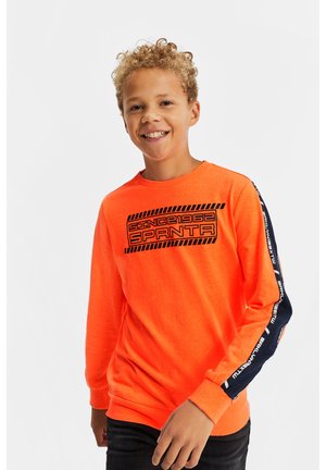 MET 3D-OPDRUK EN TAPE - Maglietta a manica lunga - bright orange
