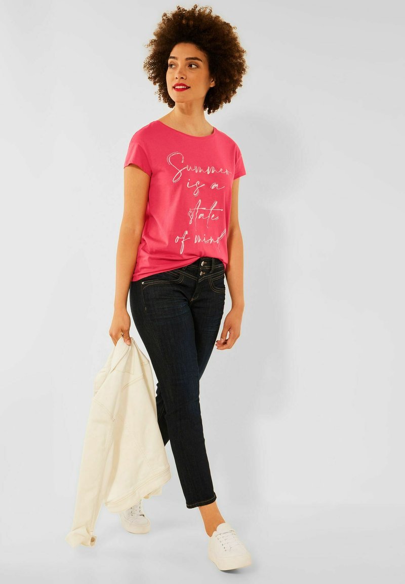 Damen T-Shirts | Street One MIT FOLIENPRINT T-Shirt print rot/apricot - PY47379 Damen T-Shirts | Street One MIT FOLIENPRINT T-Shirt print rot/apricot - PY47379
