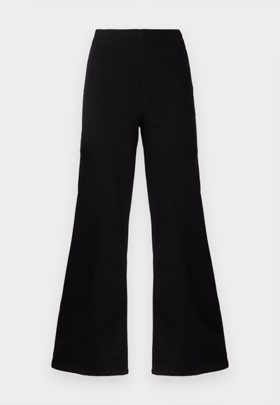 rag & bone EPIC SOFIE HIGH RISE ANKLE PULL ON - Széles szárú - black