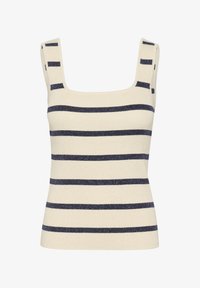 Selezionato, silver white  blue stripe