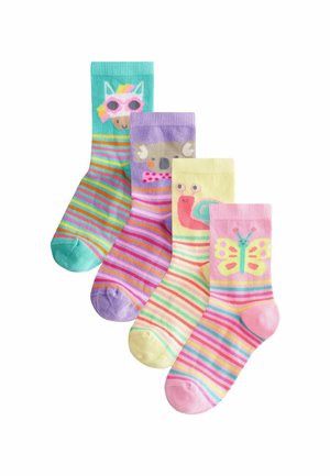 4 PACK - Socks - pink, purple and green
