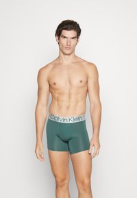 Calvin Klein Underwear BOXER BRIEF 3 PACK CKR STEEL MICRO - Apakšbikses - black/sparrow/garden topiary