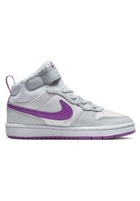 Nike Sportswear COURT BOROUGH MID 2 UNISEX - Sapatilhas de cano alto - pure platinum/vivid purple/white/mint foam
