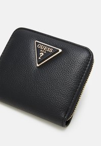 Guess MERIDIAN SMALL ZIP AROUND - Lommebok - black
