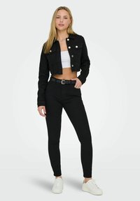 ONLY ONLWONDER CROPPED - Giacca di jeans - black denim