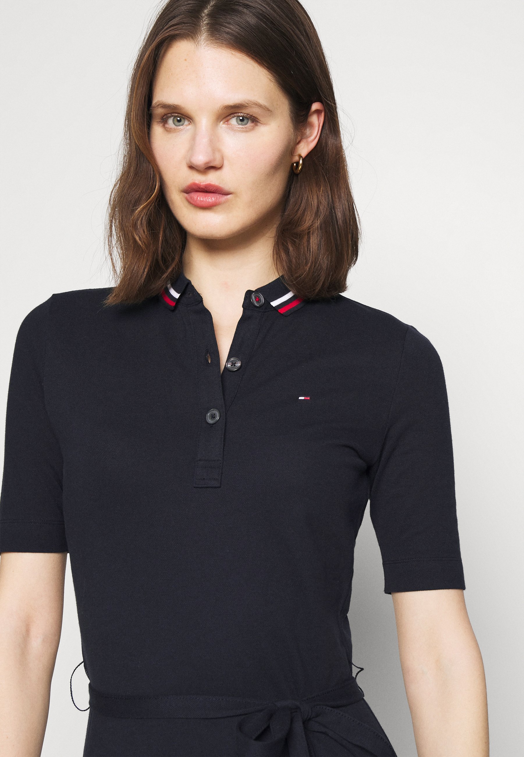 tommy hilfiger breton regular midi dress