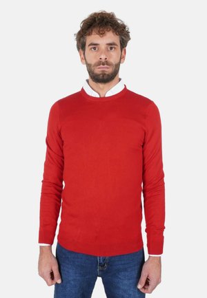 PULLOVER GIROCOLLO - Maglione - rosso
