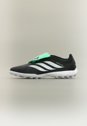 PREDATOR LEAGUE TF UNISEX - Футболни обувки за изкуствена трева - core black/silver-coloured metallic/pulse mint