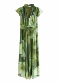 REGULAR FIT - V-NECK - Maksimekko - green floral