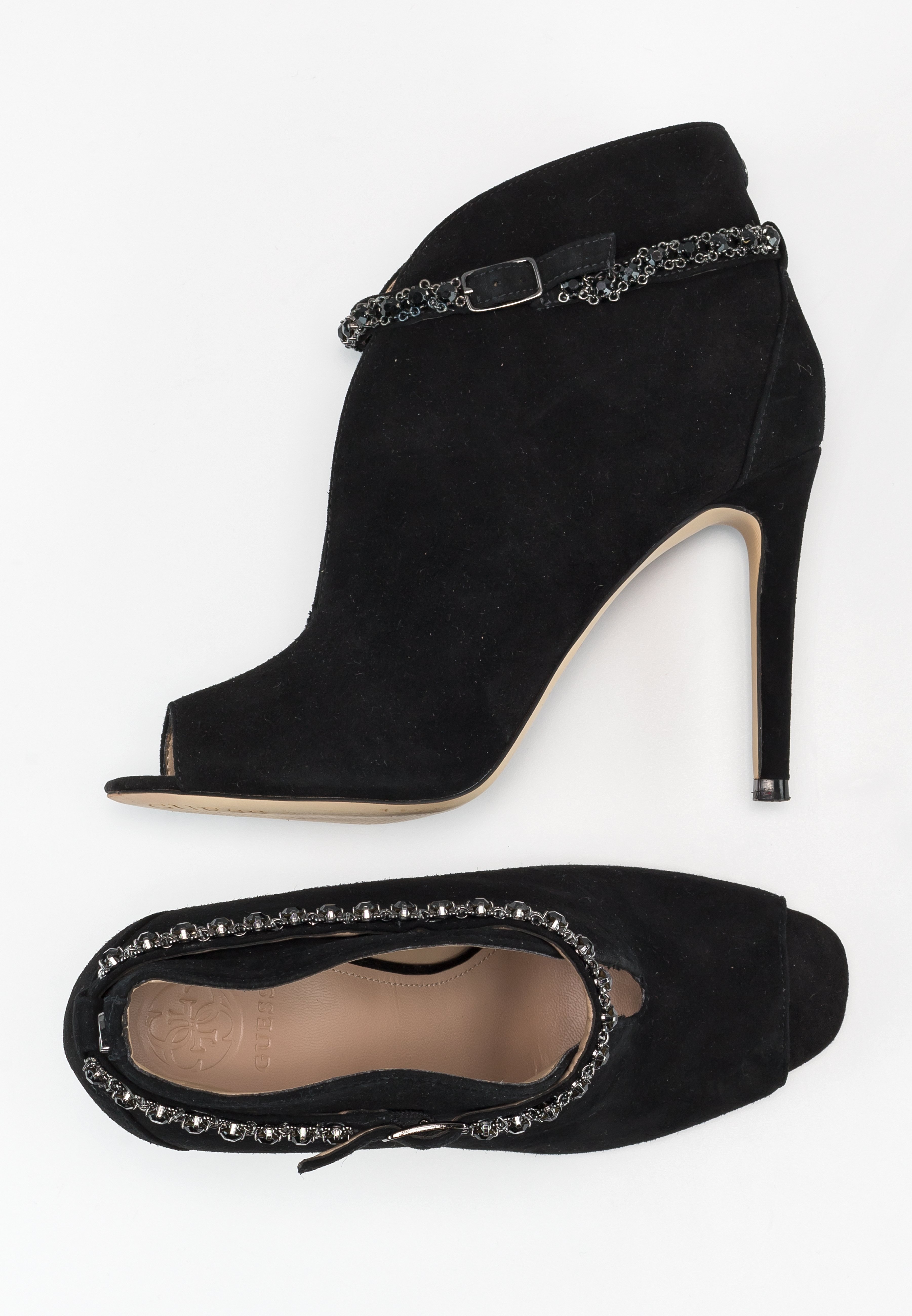 Guess Enkellaarsjes met hoge hak - black/Zwart - Zalando.nl
