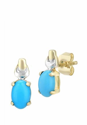 TURQUOISE BIRTH STONE - Øreringe - yellow gold-coloured