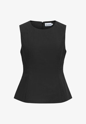 Object, TOP PEPLUM - Pluus - black