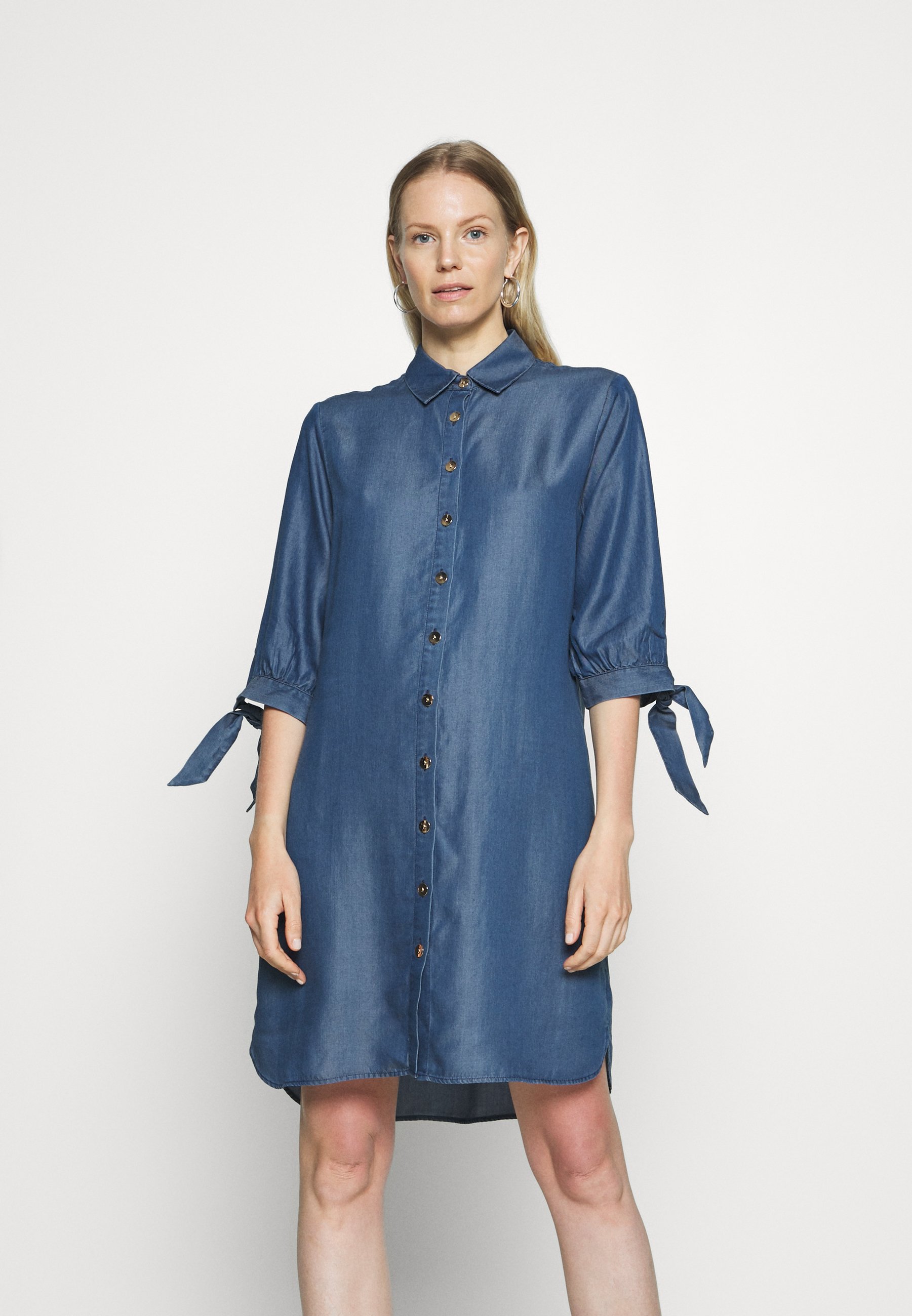 Comma Jeanskleid Dark Blue Denim Zalando De 