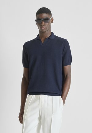 WIHTOUT BUTTON REGULAR FIT - Polo - blue-grey