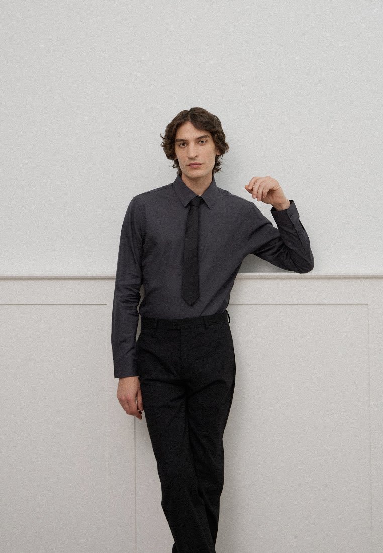 sandro Zakelijk overhemd antraciet sandro Zakelijk overhemd antraciet