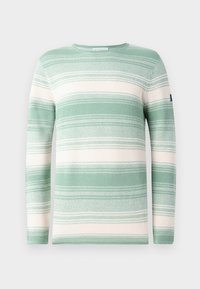 IRREGULAR STRIPES CREWNECK  - Pullover - green/white